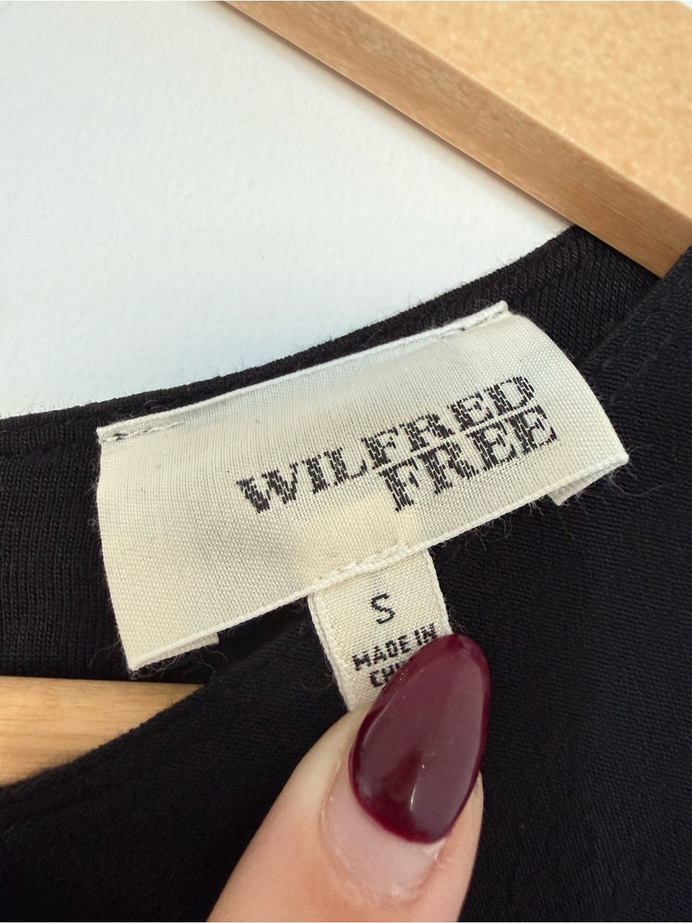 Aritzia Wilfred Black Open Tie Back Sleeveless Minimalist Midi Dress - Small - Picture 4 of 5